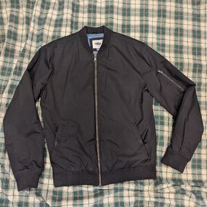 Old Navy Men's Classic Black Bomber Jacket